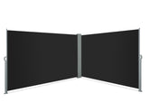 TOUGHOUT 1.8m x 3m Double Retractable Side Awning Screen Shade